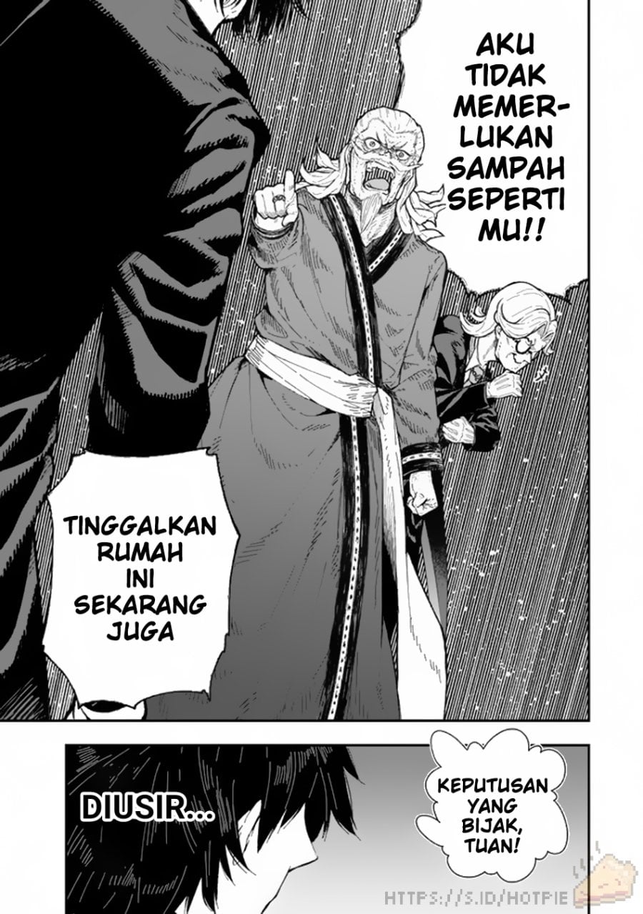 Halaman 10 dari Gomi Ika da to Tsuihou Sareta Shiyounin, Jitsu wa Zense Kenja desu: Shijou Saikyou no Kenja, Sekai Saikouhou no Gakuen ni Kayou Chapter 1