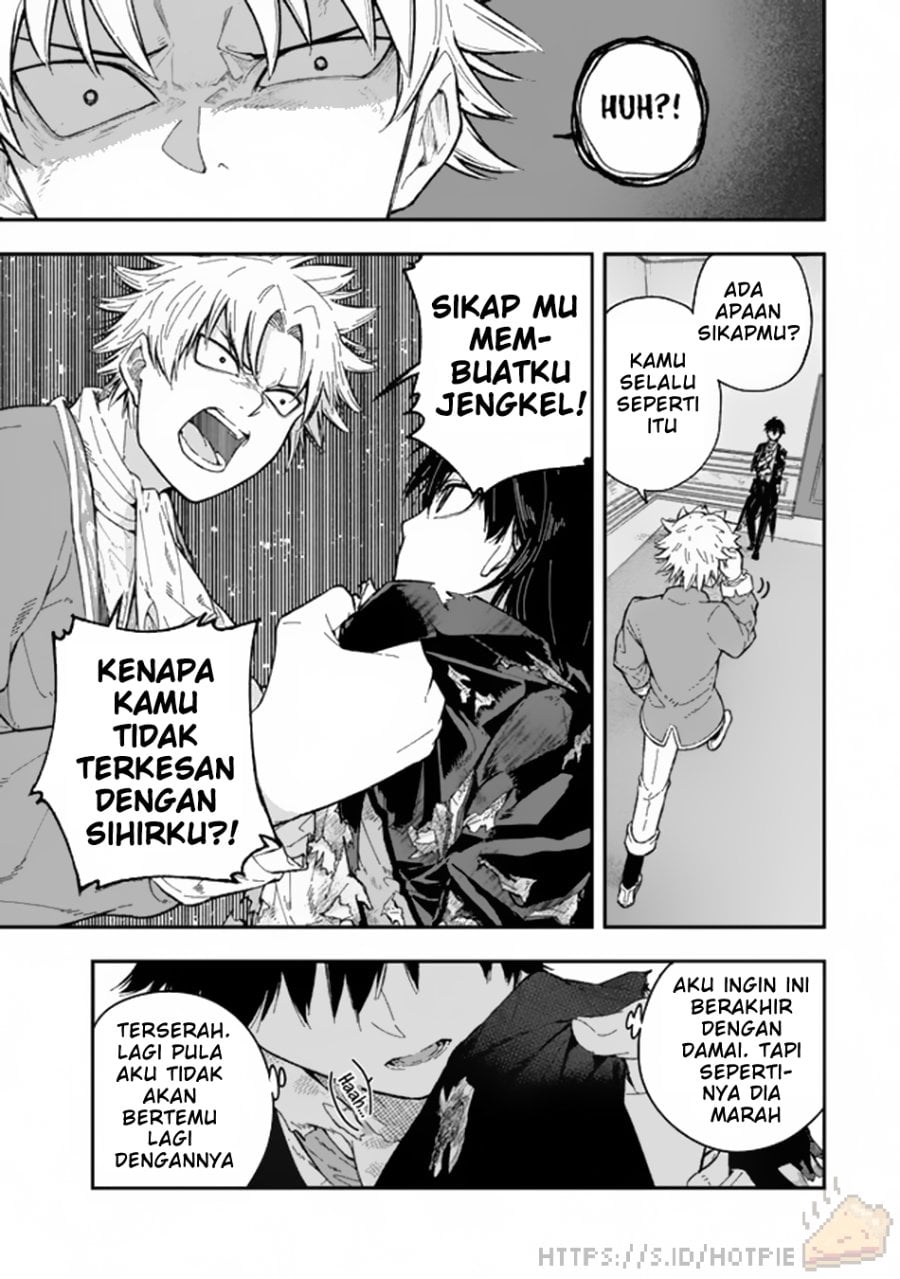 Halaman 16 dari Gomi Ika da to Tsuihou Sareta Shiyounin, Jitsu wa Zense Kenja desu: Shijou Saikyou no Kenja, Sekai Saikouhou no Gakuen ni Kayou Chapter 1