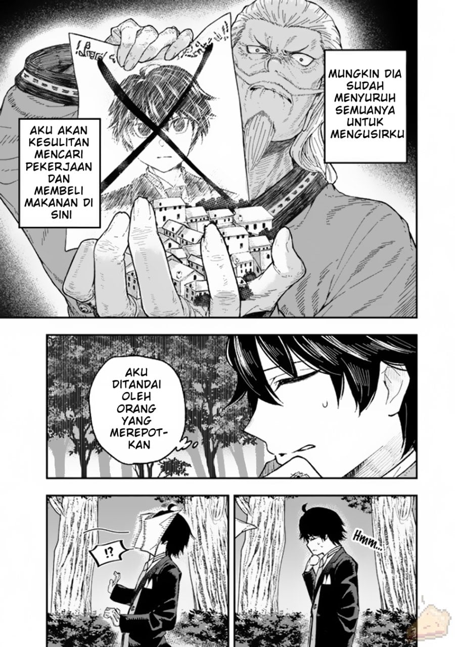 Halaman 22 dari Gomi Ika da to Tsuihou Sareta Shiyounin, Jitsu wa Zense Kenja desu: Shijou Saikyou no Kenja, Sekai Saikouhou no Gakuen ni Kayou Chapter 1