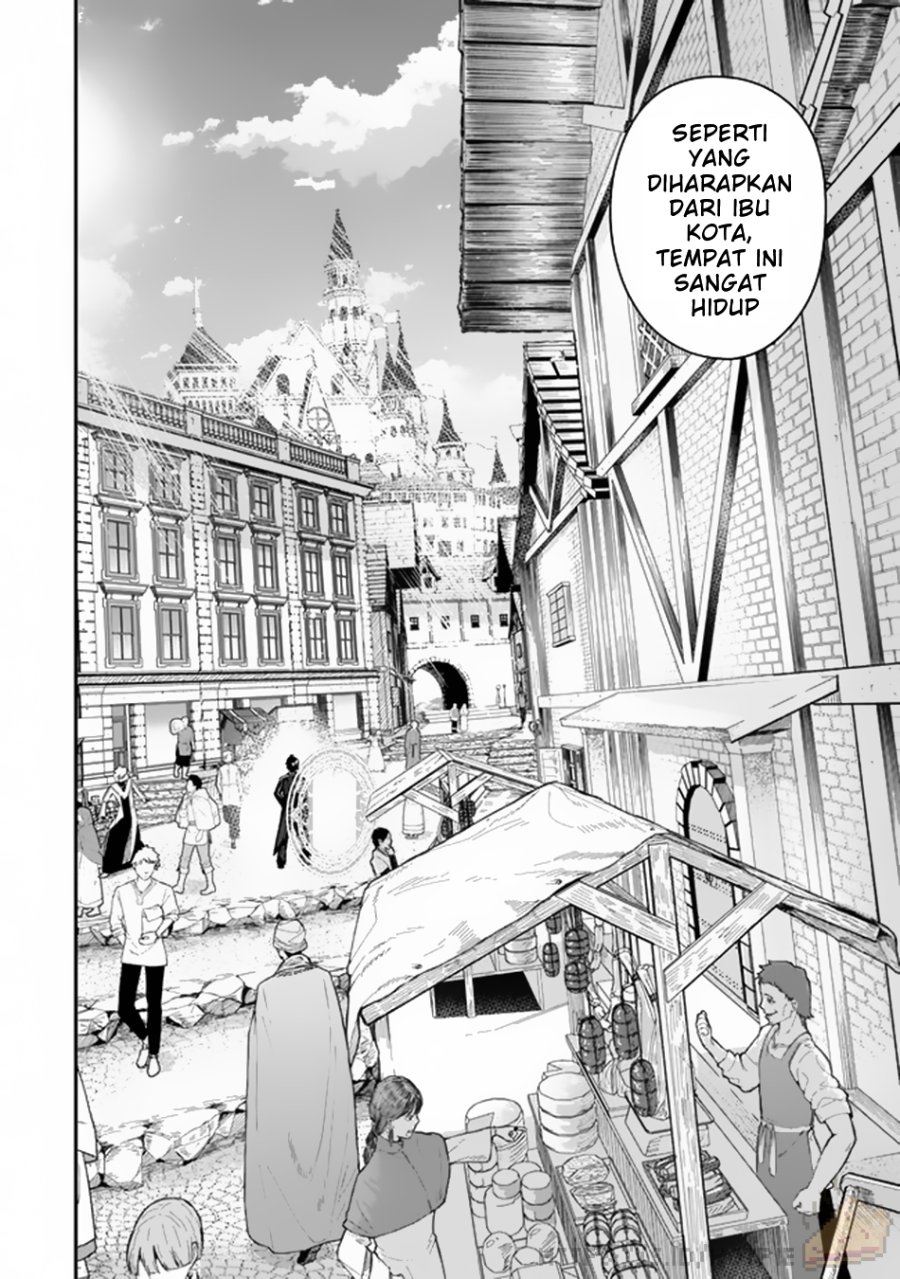 Halaman 27 dari Gomi Ika da to Tsuihou Sareta Shiyounin, Jitsu wa Zense Kenja desu: Shijou Saikyou no Kenja, Sekai Saikouhou no Gakuen ni Kayou Chapter 1