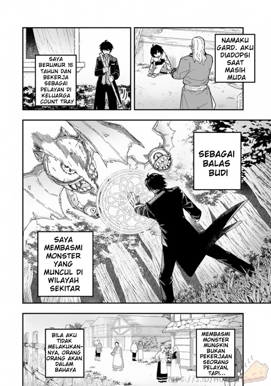 Halaman 3 dari Gomi Ika da to Tsuihou Sareta Shiyounin, Jitsu wa Zense Kenja desu: Shijou Saikyou no Kenja, Sekai Saikouhou no Gakuen ni Kayou Chapter 1