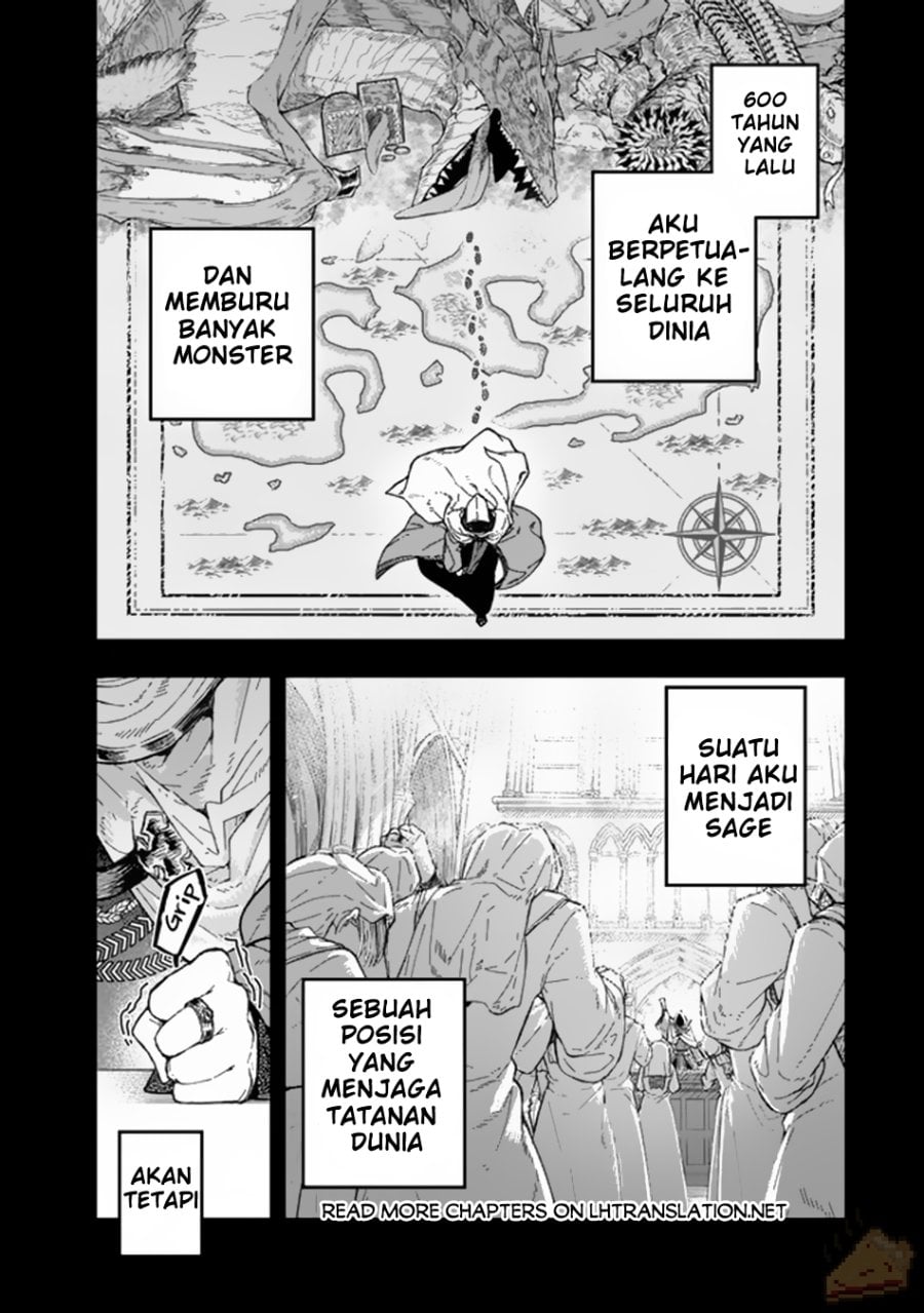 Halaman 44 dari Gomi Ika da to Tsuihou Sareta Shiyounin, Jitsu wa Zense Kenja desu: Shijou Saikyou no Kenja, Sekai Saikouhou no Gakuen ni Kayou Chapter 1