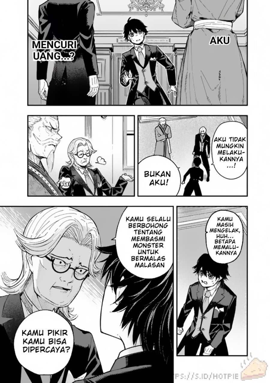 Halaman 6 dari Gomi Ika da to Tsuihou Sareta Shiyounin, Jitsu wa Zense Kenja desu: Shijou Saikyou no Kenja, Sekai Saikouhou no Gakuen ni Kayou Chapter 1