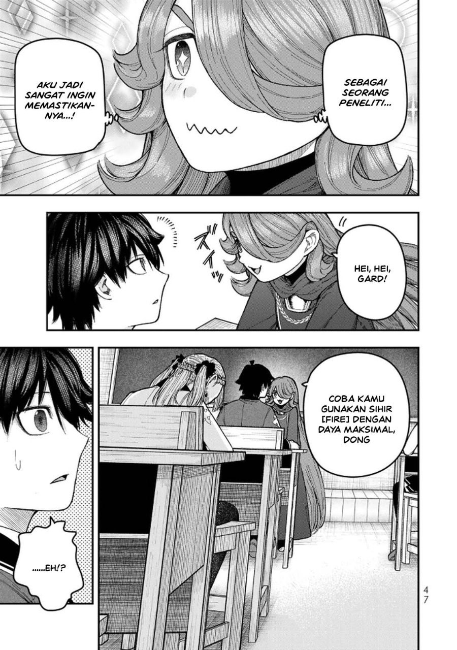 Halaman 13 dari Gomi Ika da to Tsuihou Sareta Shiyounin, Jitsu wa Zense Kenja desu: Shijou Saikyou no Kenja, Sekai Saikouhou no Gakuen ni Kayou Chapter 10