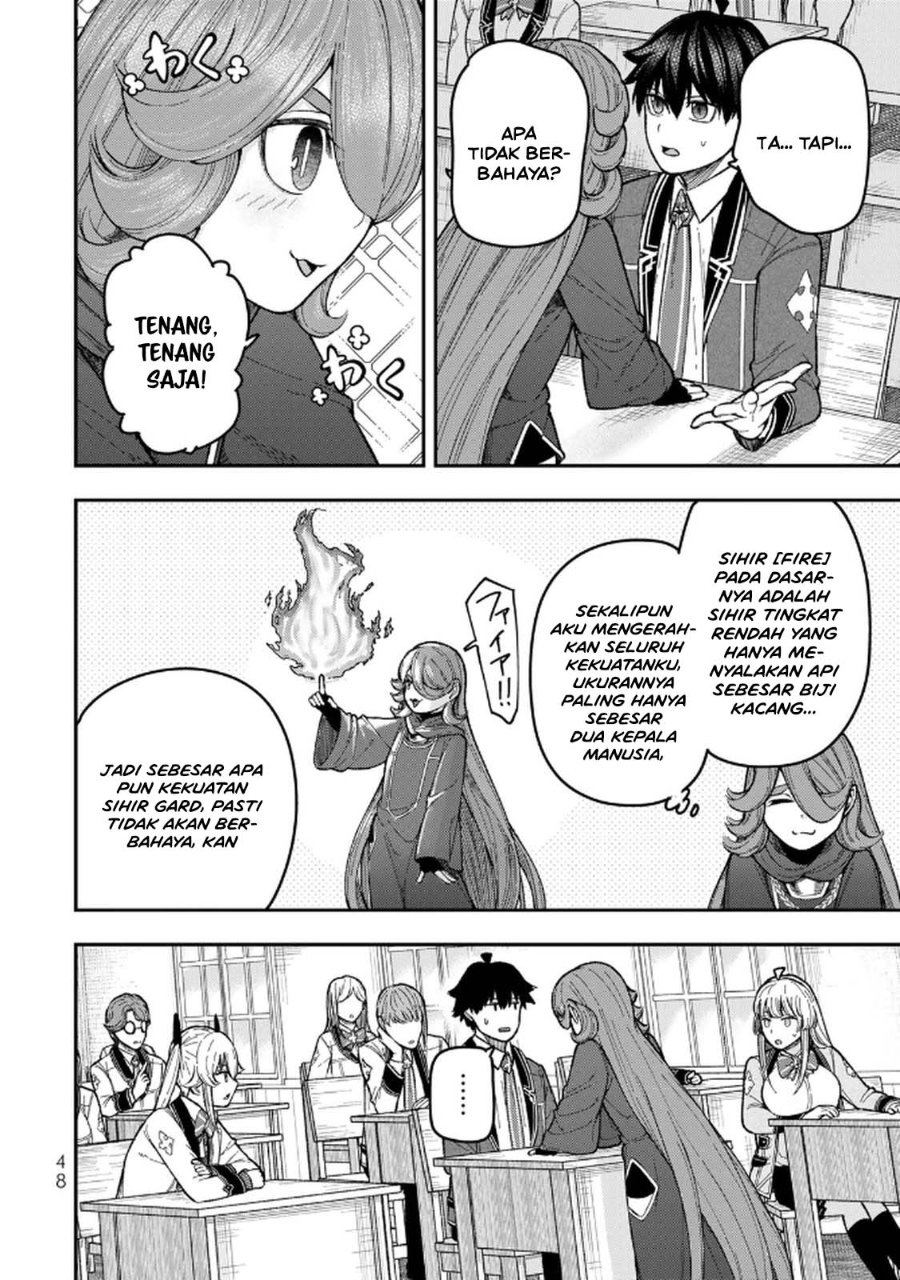 Halaman 14 dari Gomi Ika da to Tsuihou Sareta Shiyounin, Jitsu wa Zense Kenja desu: Shijou Saikyou no Kenja, Sekai Saikouhou no Gakuen ni Kayou Chapter 10