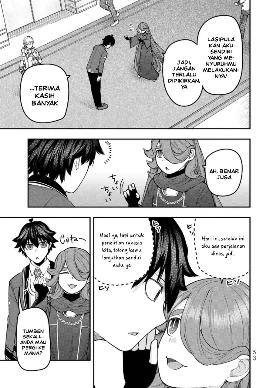 Halaman 19 dari Gomi Ika da to Tsuihou Sareta Shiyounin, Jitsu wa Zense Kenja desu: Shijou Saikyou no Kenja, Sekai Saikouhou no Gakuen ni Kayou Chapter 10