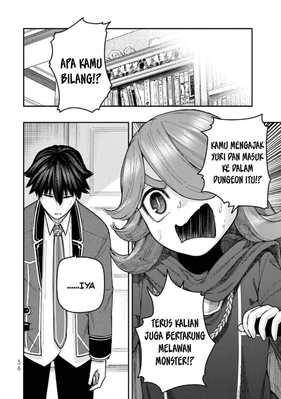 Halaman 22 dari Gomi Ika da to Tsuihou Sareta Shiyounin, Jitsu wa Zense Kenja desu: Shijou Saikyou no Kenja, Sekai Saikouhou no Gakuen ni Kayou Chapter 10
