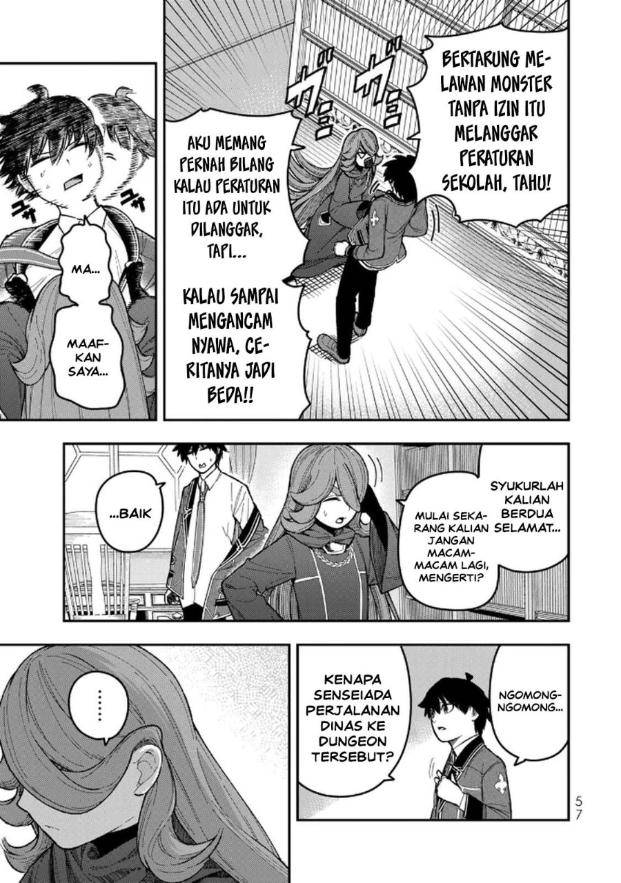 Halaman 23 dari Gomi Ika da to Tsuihou Sareta Shiyounin, Jitsu wa Zense Kenja desu: Shijou Saikyou no Kenja, Sekai Saikouhou no Gakuen ni Kayou Chapter 10