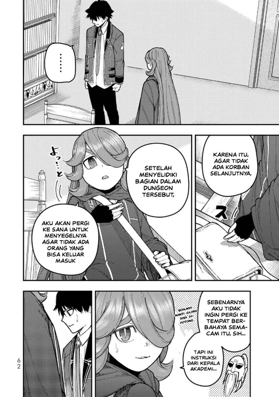 Halaman 28 dari Gomi Ika da to Tsuihou Sareta Shiyounin, Jitsu wa Zense Kenja desu: Shijou Saikyou no Kenja, Sekai Saikouhou no Gakuen ni Kayou Chapter 10