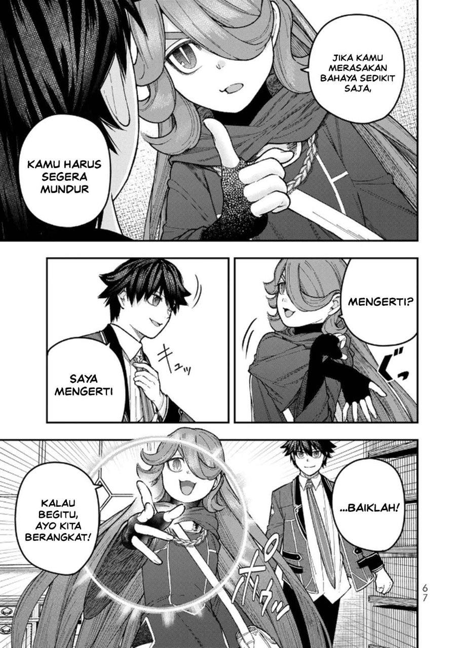 Halaman 33 dari Gomi Ika da to Tsuihou Sareta Shiyounin, Jitsu wa Zense Kenja desu: Shijou Saikyou no Kenja, Sekai Saikouhou no Gakuen ni Kayou Chapter 10