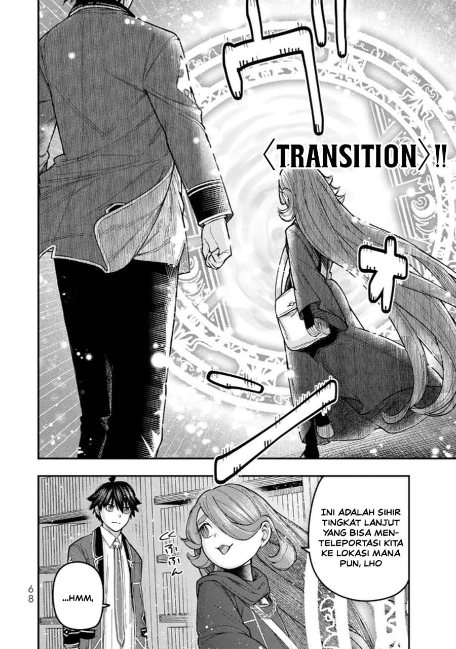 Halaman 34 dari Gomi Ika da to Tsuihou Sareta Shiyounin, Jitsu wa Zense Kenja desu: Shijou Saikyou no Kenja, Sekai Saikouhou no Gakuen ni Kayou Chapter 10