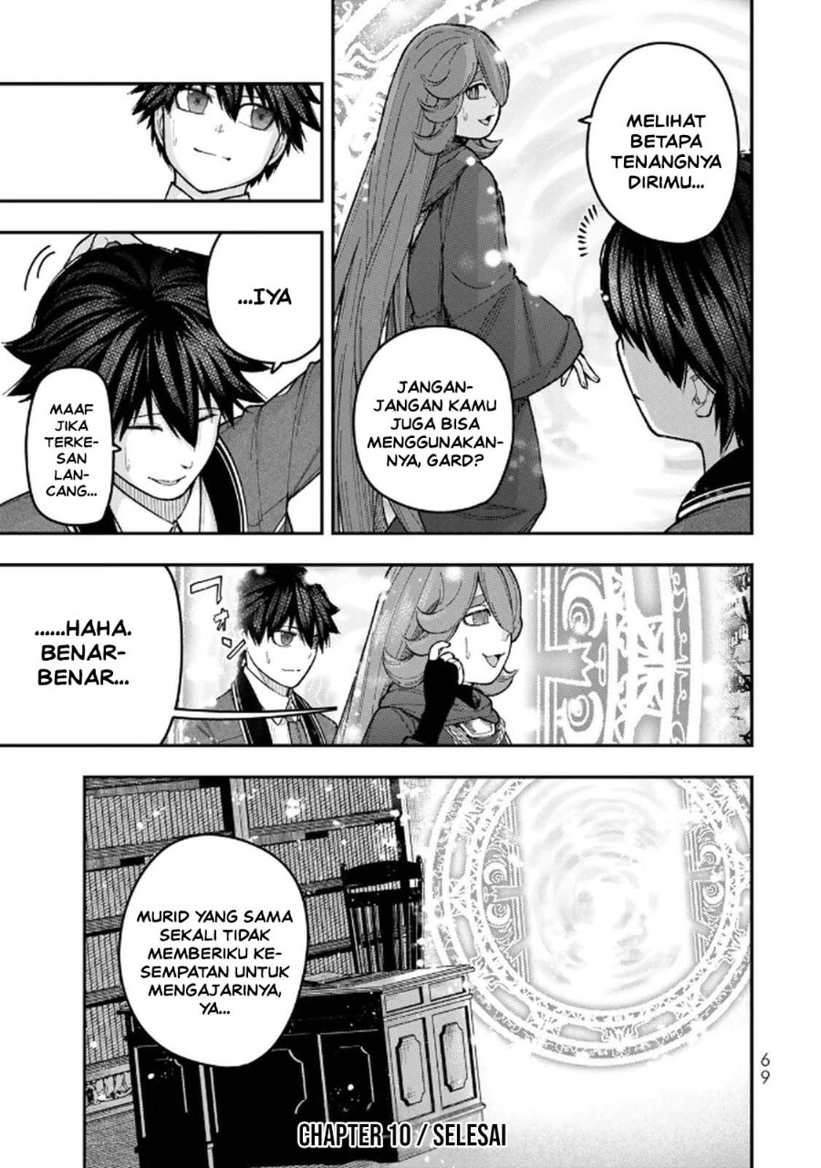 Halaman 35 dari Gomi Ika da to Tsuihou Sareta Shiyounin, Jitsu wa Zense Kenja desu: Shijou Saikyou no Kenja, Sekai Saikouhou no Gakuen ni Kayou Chapter 10
