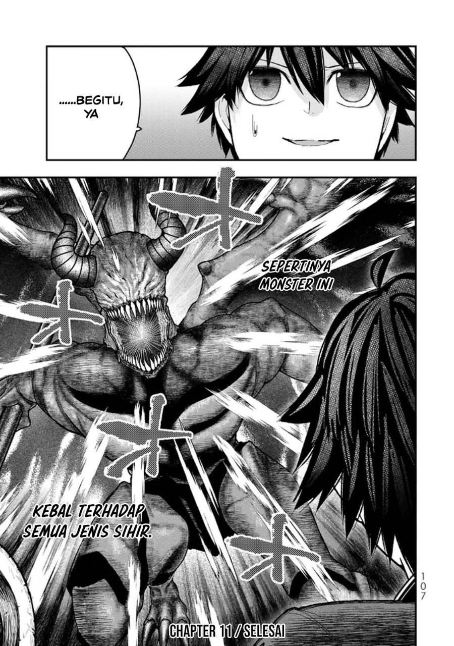 Halaman 35 dari Gomi Ika da to Tsuihou Sareta Shiyounin, Jitsu wa Zense Kenja desu: Shijou Saikyou no Kenja, Sekai Saikouhou no Gakuen ni Kayou Chapter 11