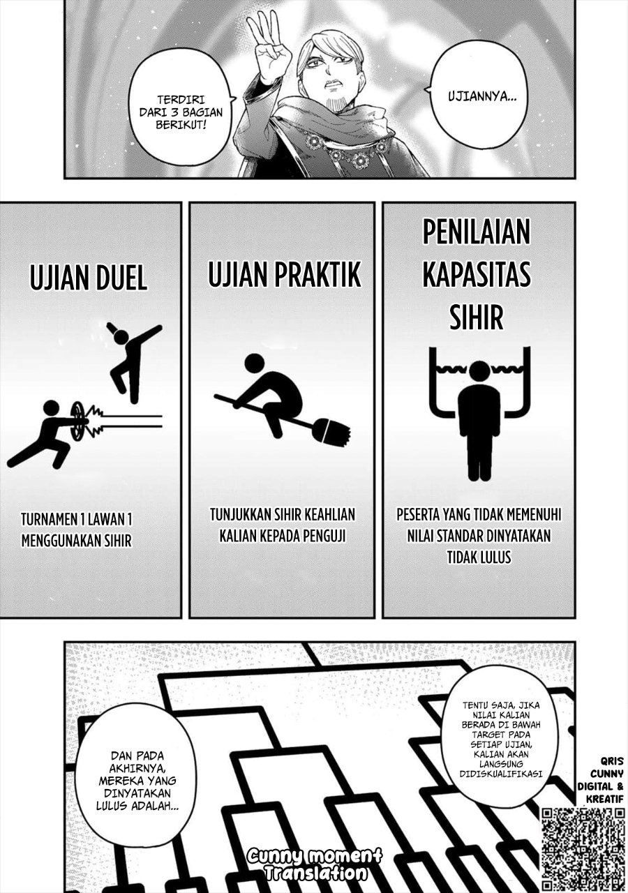 Halaman 19 dari Gomi Ika da to Tsuihou Sareta Shiyounin, Jitsu wa Zense Kenja desu: Shijou Saikyou no Kenja, Sekai Saikouhou no Gakuen ni Kayou Chapter 2