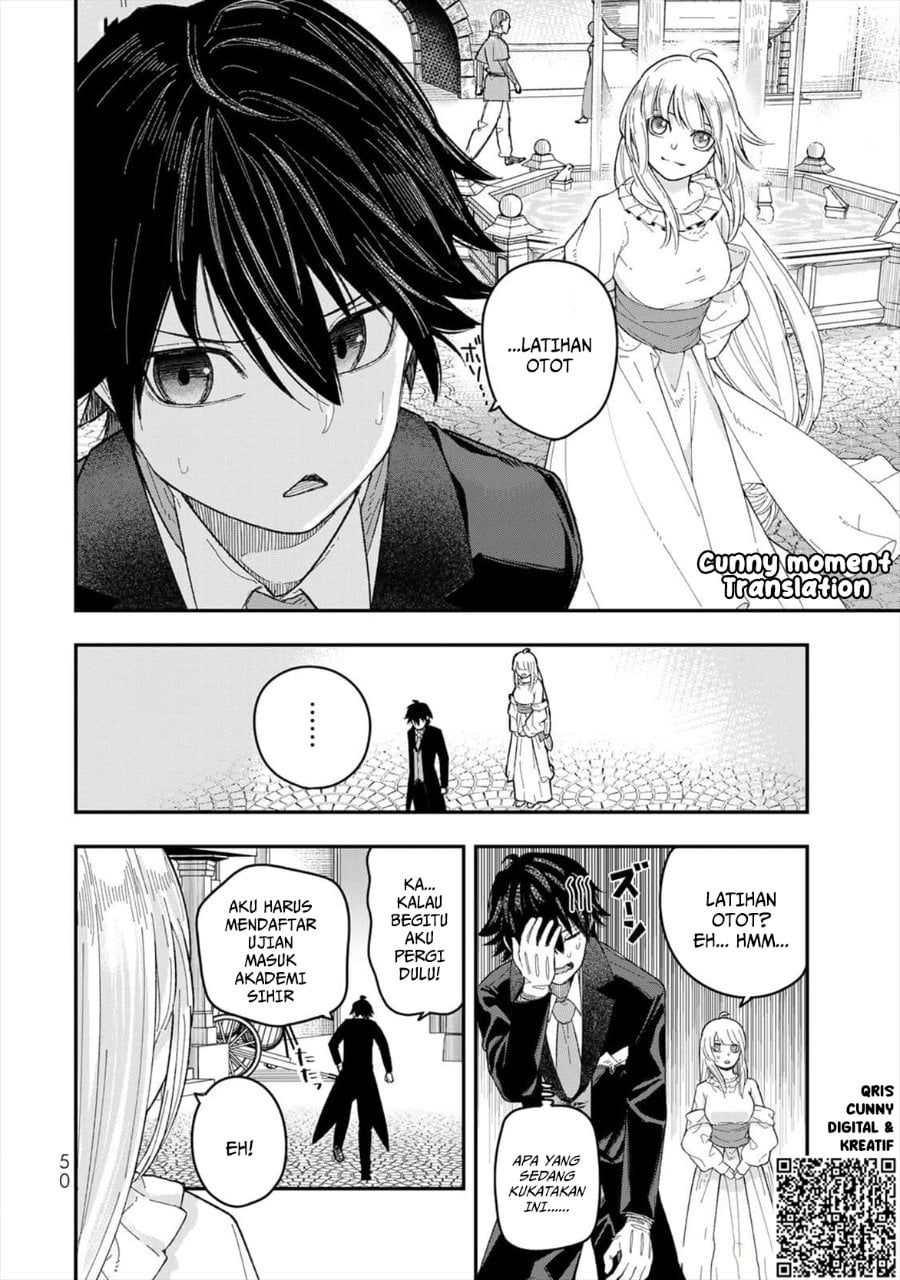 Halaman 4 dari Gomi Ika da to Tsuihou Sareta Shiyounin, Jitsu wa Zense Kenja desu: Shijou Saikyou no Kenja, Sekai Saikouhou no Gakuen ni Kayou Chapter 2