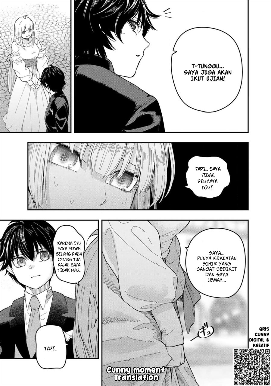 Halaman 5 dari Gomi Ika da to Tsuihou Sareta Shiyounin, Jitsu wa Zense Kenja desu: Shijou Saikyou no Kenja, Sekai Saikouhou no Gakuen ni Kayou Chapter 2