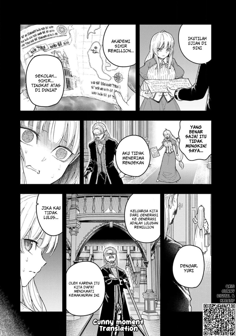 Halaman 8 dari Gomi Ika da to Tsuihou Sareta Shiyounin, Jitsu wa Zense Kenja desu: Shijou Saikyou no Kenja, Sekai Saikouhou no Gakuen ni Kayou Chapter 2