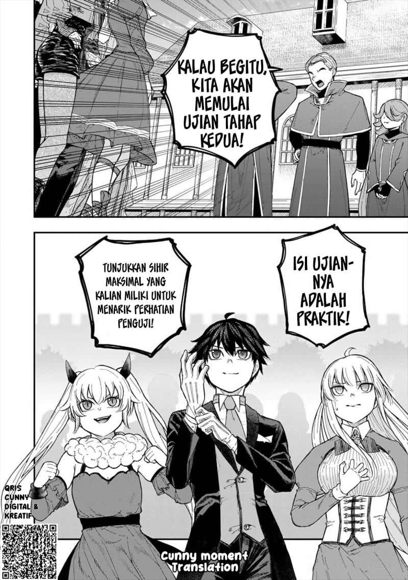 Halaman 16 dari Gomi Ika da to Tsuihou Sareta Shiyounin, Jitsu wa Zense Kenja desu: Shijou Saikyou no Kenja, Sekai Saikouhou no Gakuen ni Kayou Chapter 3