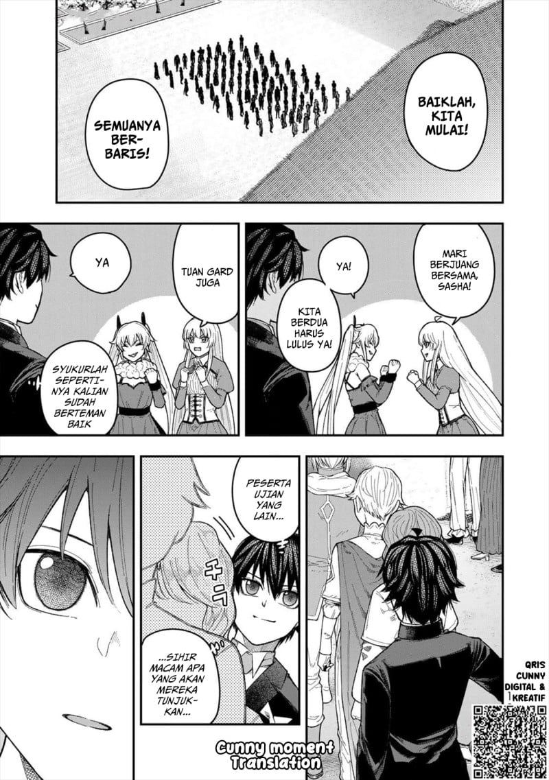 Halaman 17 dari Gomi Ika da to Tsuihou Sareta Shiyounin, Jitsu wa Zense Kenja desu: Shijou Saikyou no Kenja, Sekai Saikouhou no Gakuen ni Kayou Chapter 3
