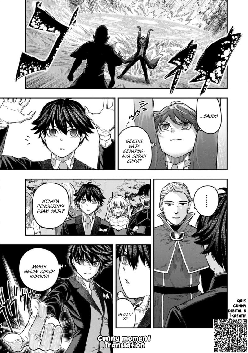 Halaman 23 dari Gomi Ika da to Tsuihou Sareta Shiyounin, Jitsu wa Zense Kenja desu: Shijou Saikyou no Kenja, Sekai Saikouhou no Gakuen ni Kayou Chapter 3