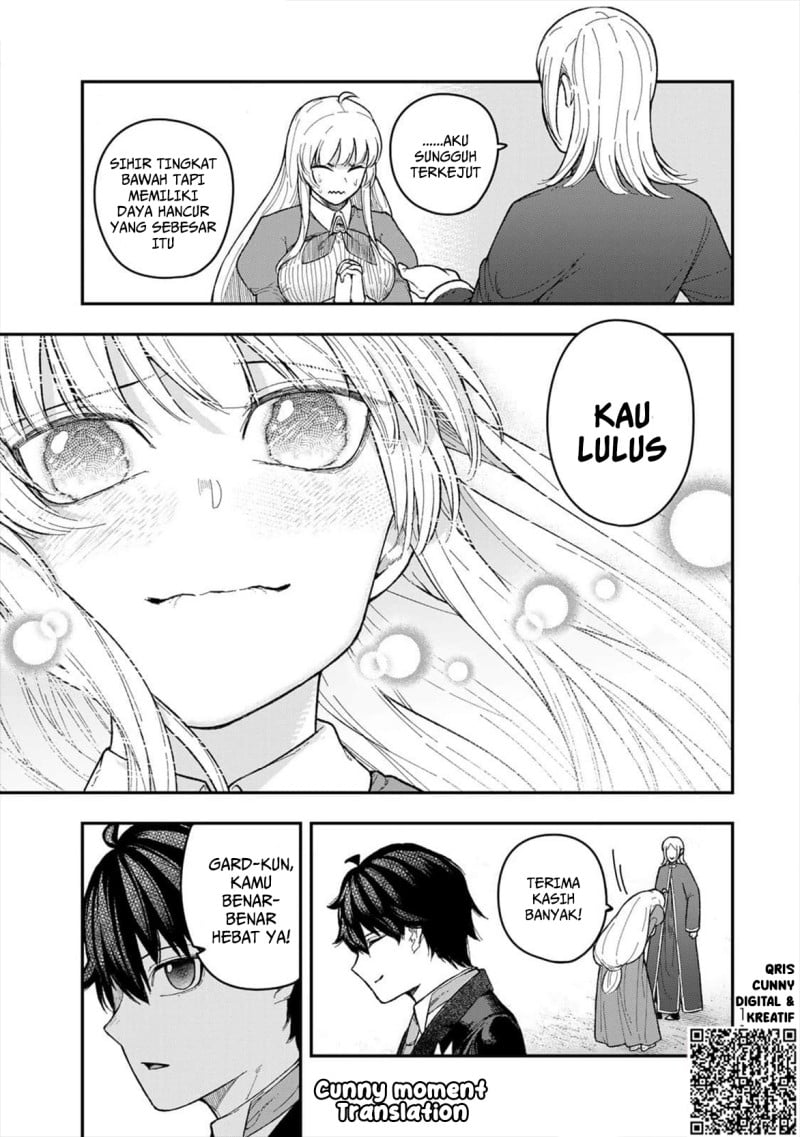 Halaman 34 dari Gomi Ika da to Tsuihou Sareta Shiyounin, Jitsu wa Zense Kenja desu: Shijou Saikyou no Kenja, Sekai Saikouhou no Gakuen ni Kayou Chapter 3