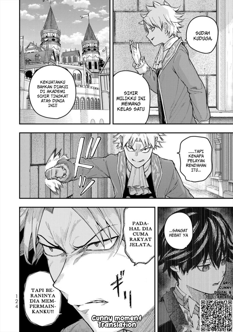 Halaman 39 dari Gomi Ika da to Tsuihou Sareta Shiyounin, Jitsu wa Zense Kenja desu: Shijou Saikyou no Kenja, Sekai Saikouhou no Gakuen ni Kayou Chapter 3