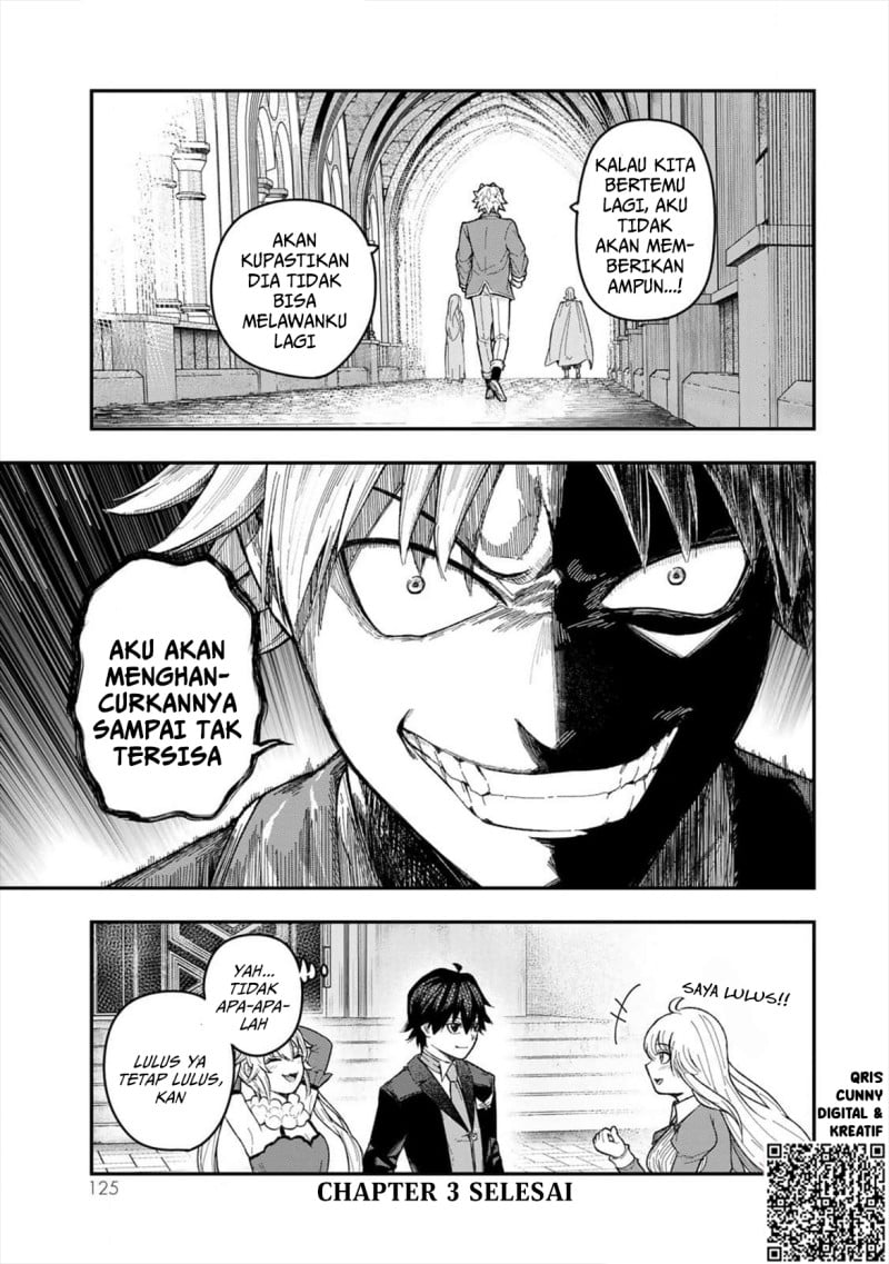 Halaman 40 dari Gomi Ika da to Tsuihou Sareta Shiyounin, Jitsu wa Zense Kenja desu: Shijou Saikyou no Kenja, Sekai Saikouhou no Gakuen ni Kayou Chapter 3