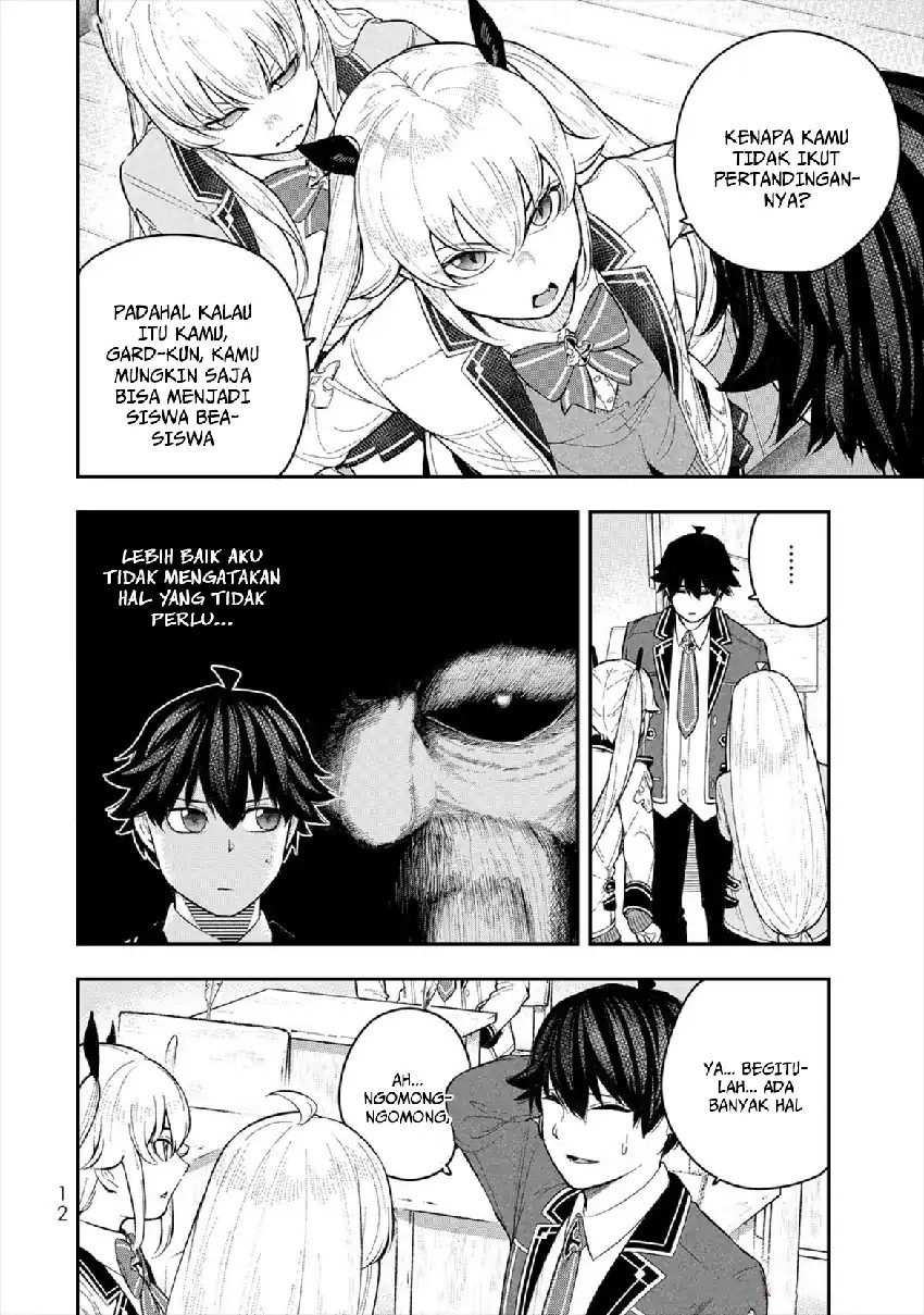 Halaman 14 dari Gomi Ika da to Tsuihou Sareta Shiyounin, Jitsu wa Zense Kenja desu: Shijou Saikyou no Kenja, Sekai Saikouhou no Gakuen ni Kayou Chapter 5