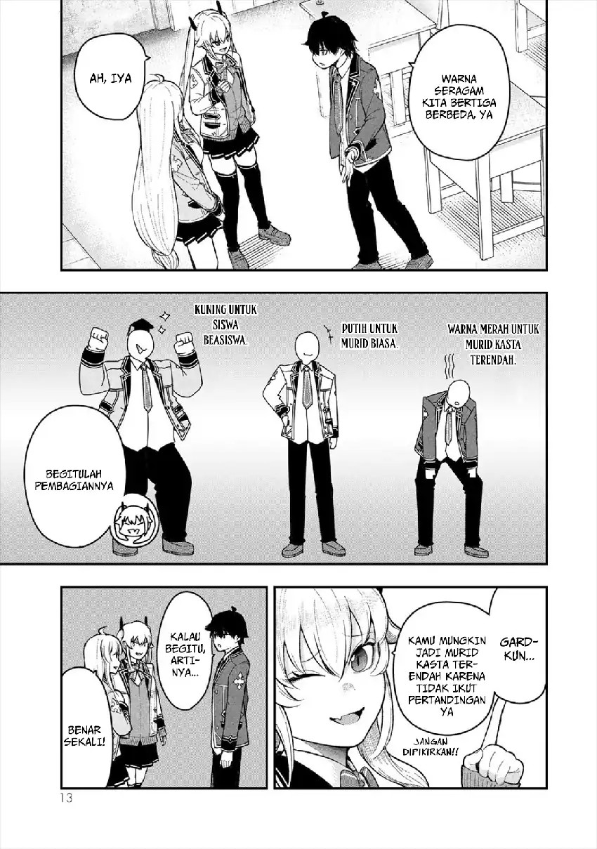 Halaman 15 dari Gomi Ika da to Tsuihou Sareta Shiyounin, Jitsu wa Zense Kenja desu: Shijou Saikyou no Kenja, Sekai Saikouhou no Gakuen ni Kayou Chapter 5