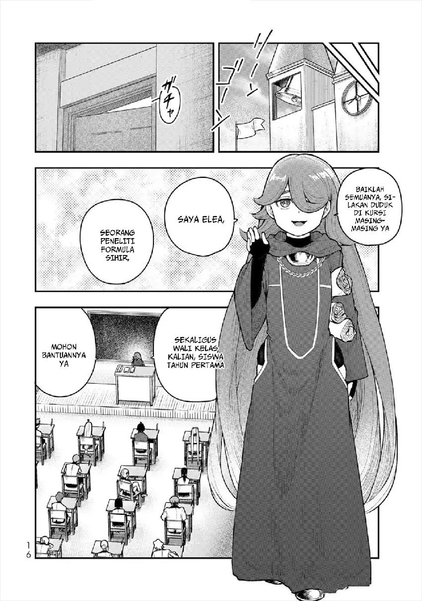 Halaman 18 dari Gomi Ika da to Tsuihou Sareta Shiyounin, Jitsu wa Zense Kenja desu: Shijou Saikyou no Kenja, Sekai Saikouhou no Gakuen ni Kayou Chapter 5