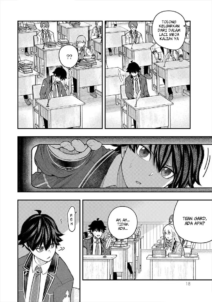 Halaman 20 dari Gomi Ika da to Tsuihou Sareta Shiyounin, Jitsu wa Zense Kenja desu: Shijou Saikyou no Kenja, Sekai Saikouhou no Gakuen ni Kayou Chapter 5