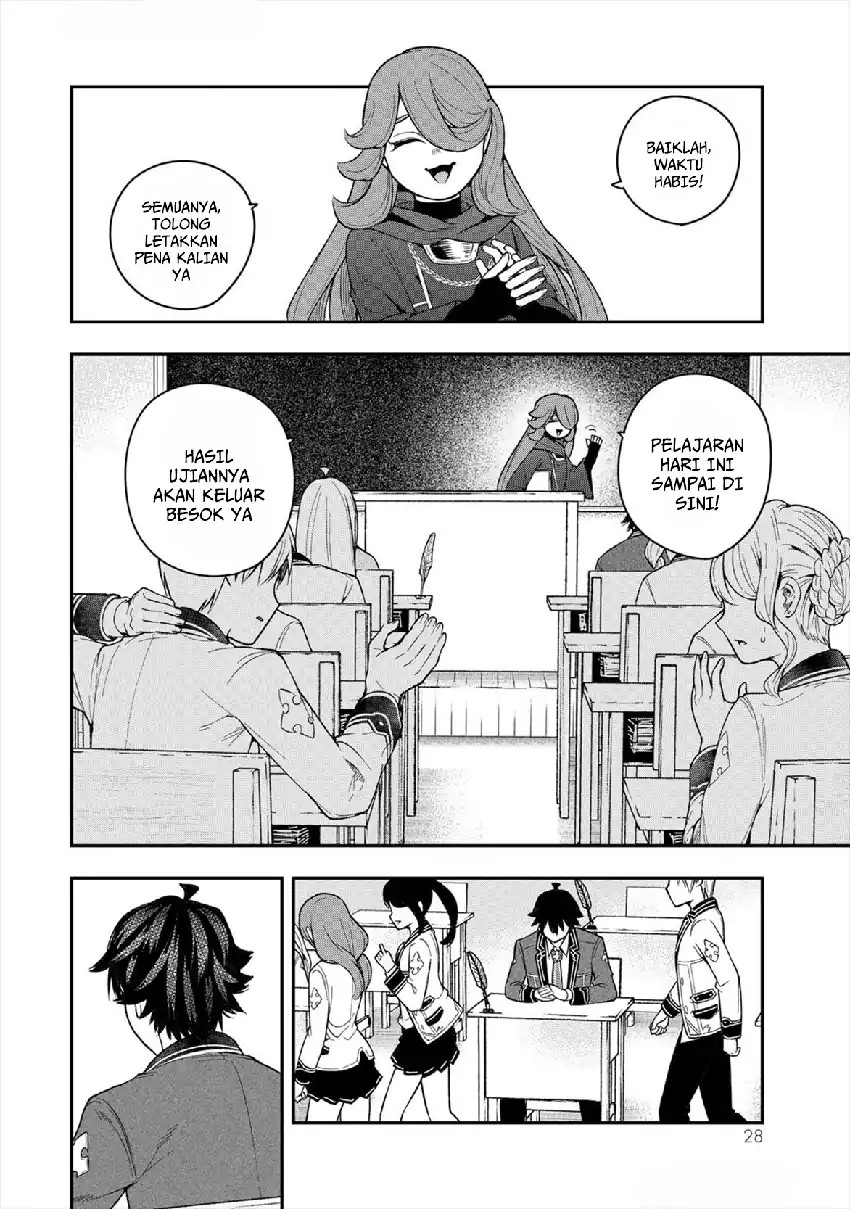 Halaman 30 dari Gomi Ika da to Tsuihou Sareta Shiyounin, Jitsu wa Zense Kenja desu: Shijou Saikyou no Kenja, Sekai Saikouhou no Gakuen ni Kayou Chapter 5