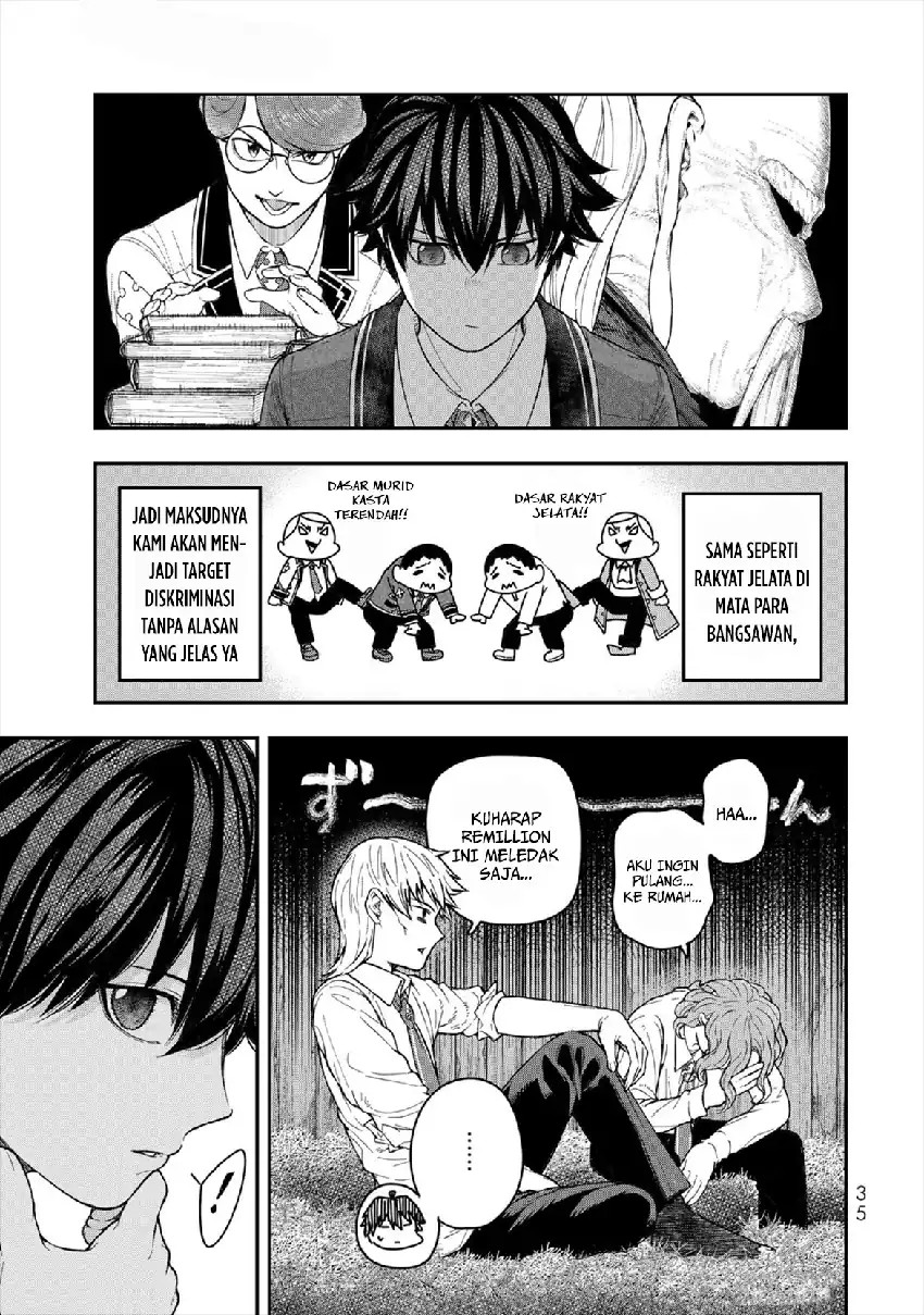Halaman 37 dari Gomi Ika da to Tsuihou Sareta Shiyounin, Jitsu wa Zense Kenja desu: Shijou Saikyou no Kenja, Sekai Saikouhou no Gakuen ni Kayou Chapter 5