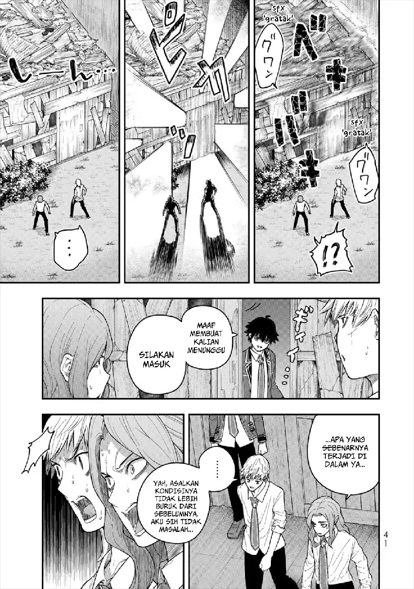 Halaman 43 dari Gomi Ika da to Tsuihou Sareta Shiyounin, Jitsu wa Zense Kenja desu: Shijou Saikyou no Kenja, Sekai Saikouhou no Gakuen ni Kayou Chapter 5