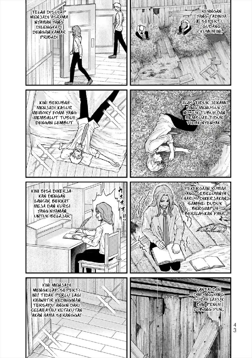 Halaman 45 dari Gomi Ika da to Tsuihou Sareta Shiyounin, Jitsu wa Zense Kenja desu: Shijou Saikyou no Kenja, Sekai Saikouhou no Gakuen ni Kayou Chapter 5