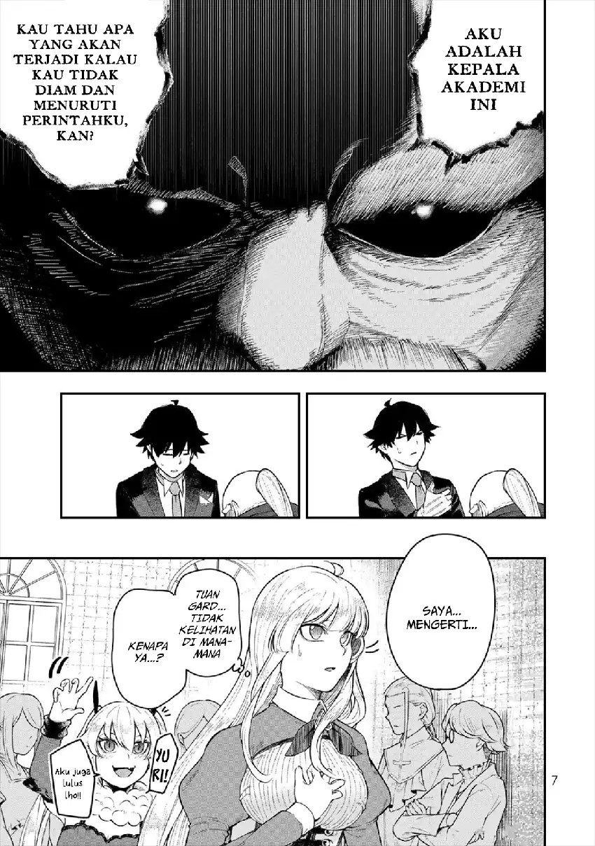 Halaman 9 dari Gomi Ika da to Tsuihou Sareta Shiyounin, Jitsu wa Zense Kenja desu: Shijou Saikyou no Kenja, Sekai Saikouhou no Gakuen ni Kayou Chapter 5