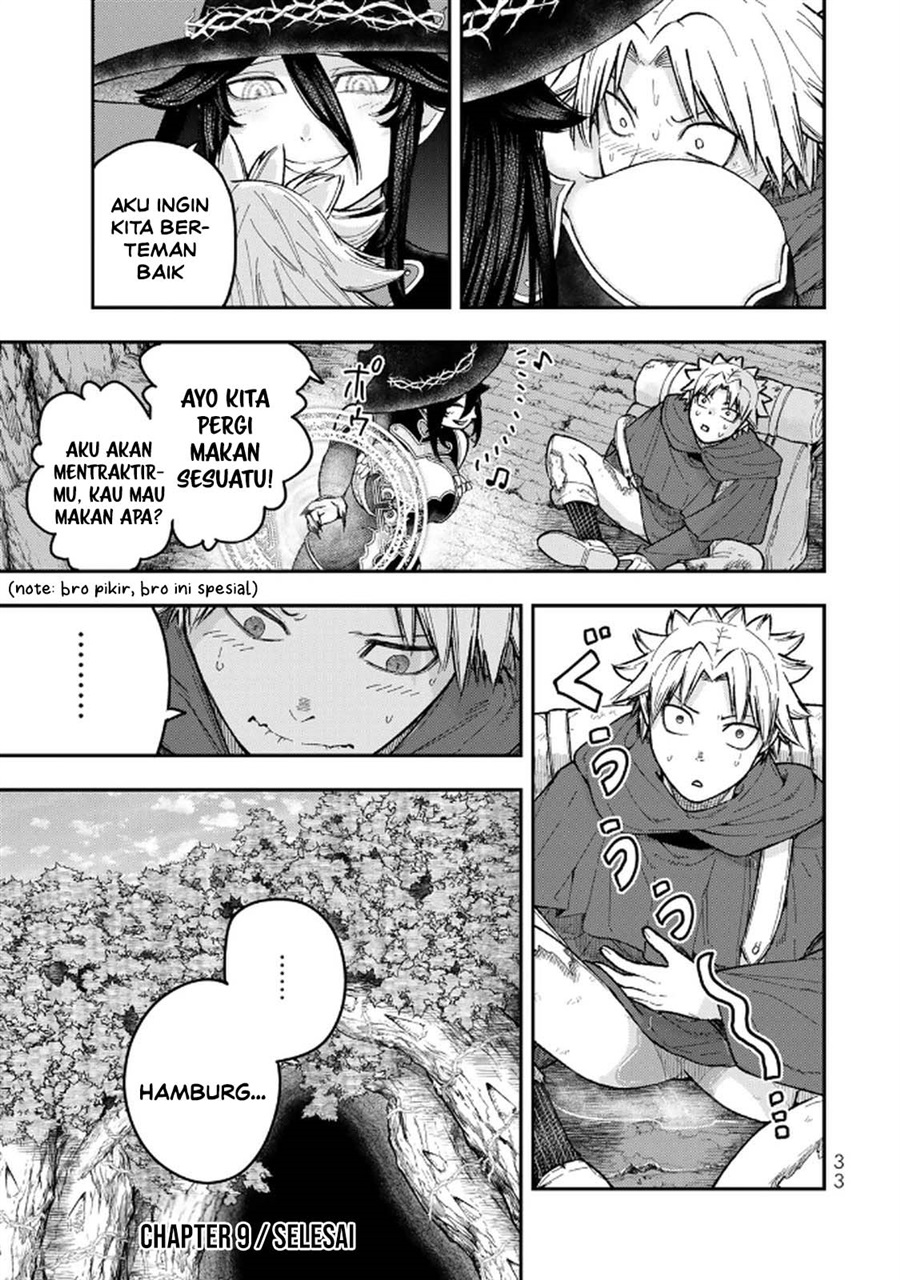 Halaman 35 dari Gomi Ika da to Tsuihou Sareta Shiyounin, Jitsu wa Zense Kenja desu: Shijou Saikyou no Kenja, Sekai Saikouhou no Gakuen ni Kayou Chapter 9