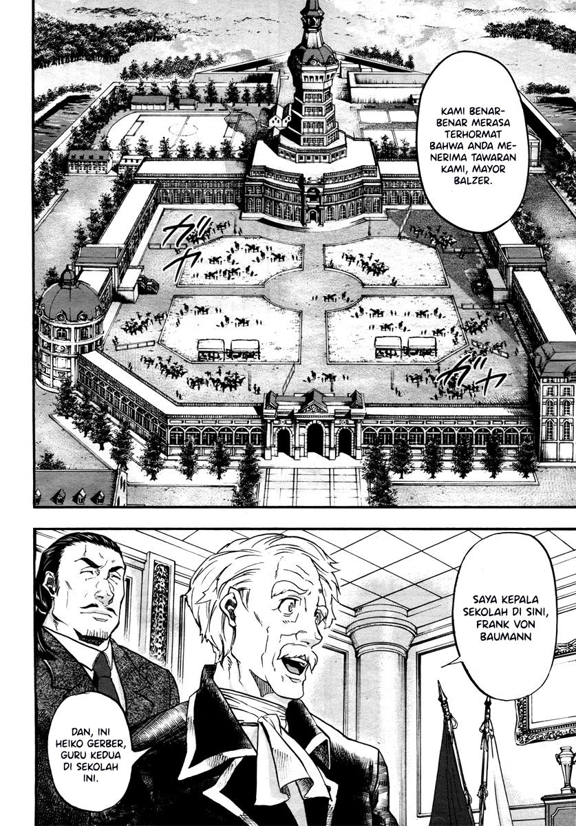 Halaman 16 dari Gunka no Baltzar Chapter 1