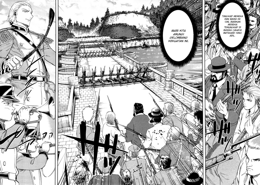 Halaman 18 dari Gunka no Baltzar Chapter 10