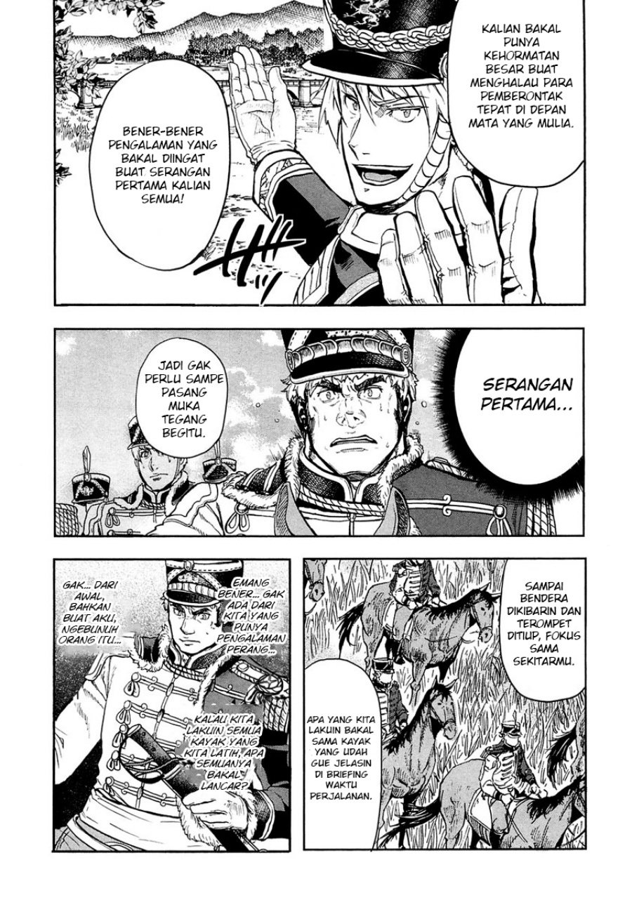 Halaman 34 dari Gunka no Baltzar Chapter 10