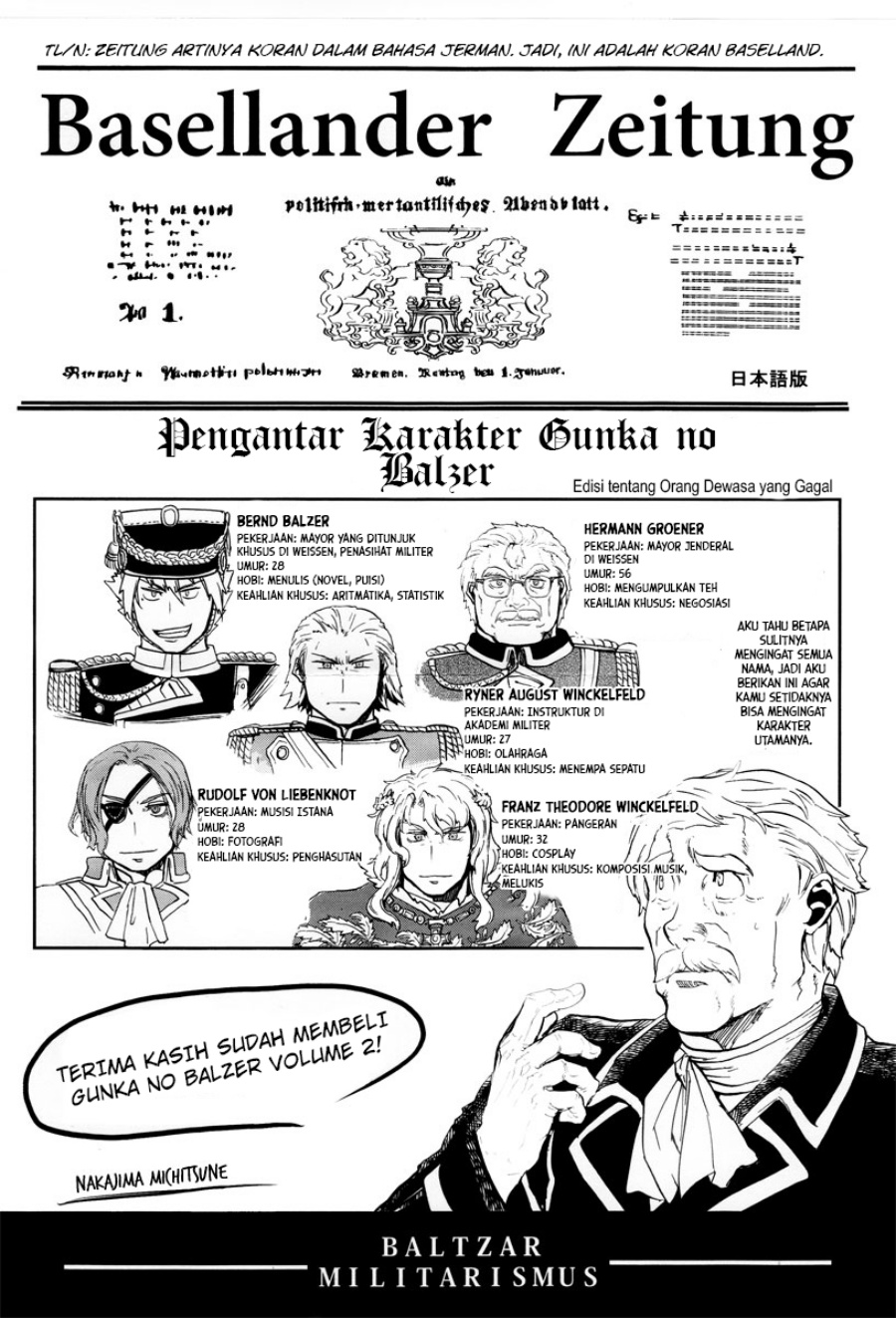 Halaman 48 dari Gunka no Baltzar Chapter 10
