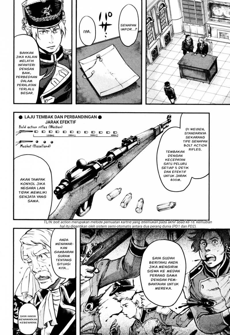 Halaman 19 dari Gunka no Baltzar Chapter 3
