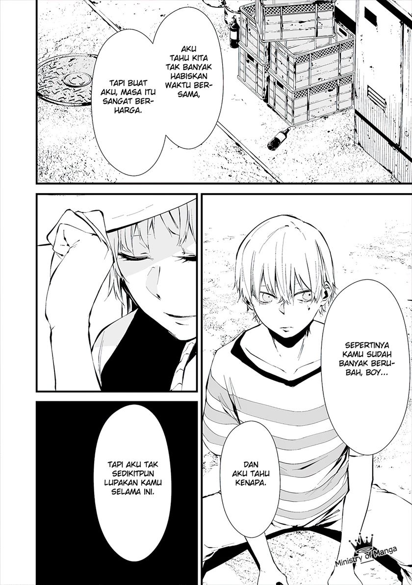 Halaman 6 dari Hachigatsu Kokonoka Boku wa Kimi ni Kuwareru. Chapter 7