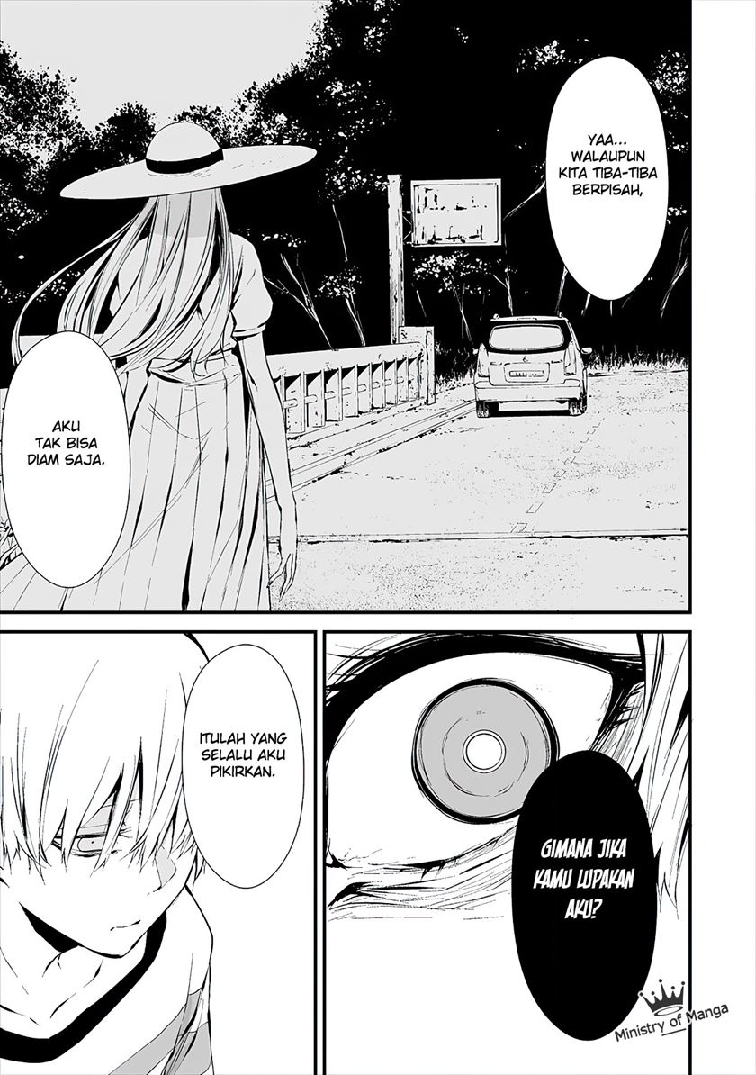 Halaman 7 dari Hachigatsu Kokonoka Boku wa Kimi ni Kuwareru. Chapter 7