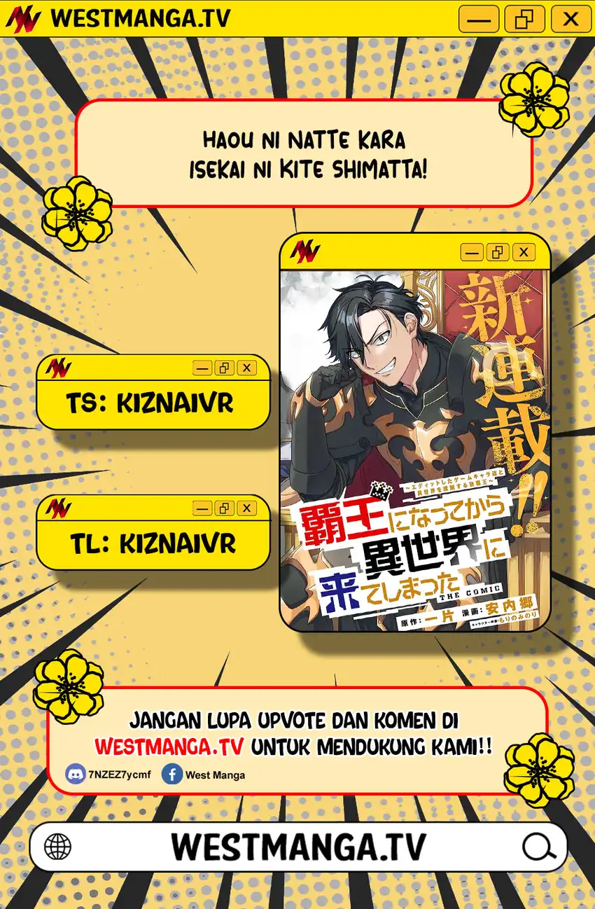 Halaman 1 dari Haou ni Natte kara Isekai ni Kite Shimatta! ~Edit shita Game Character-tachi to Isekai o Juurin suru Ore Haou~ Chapter 3.2