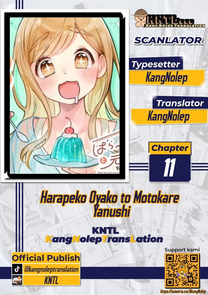 Halaman 1 dari Harapeko Oyako to Motokare Yanushi Chapter 11