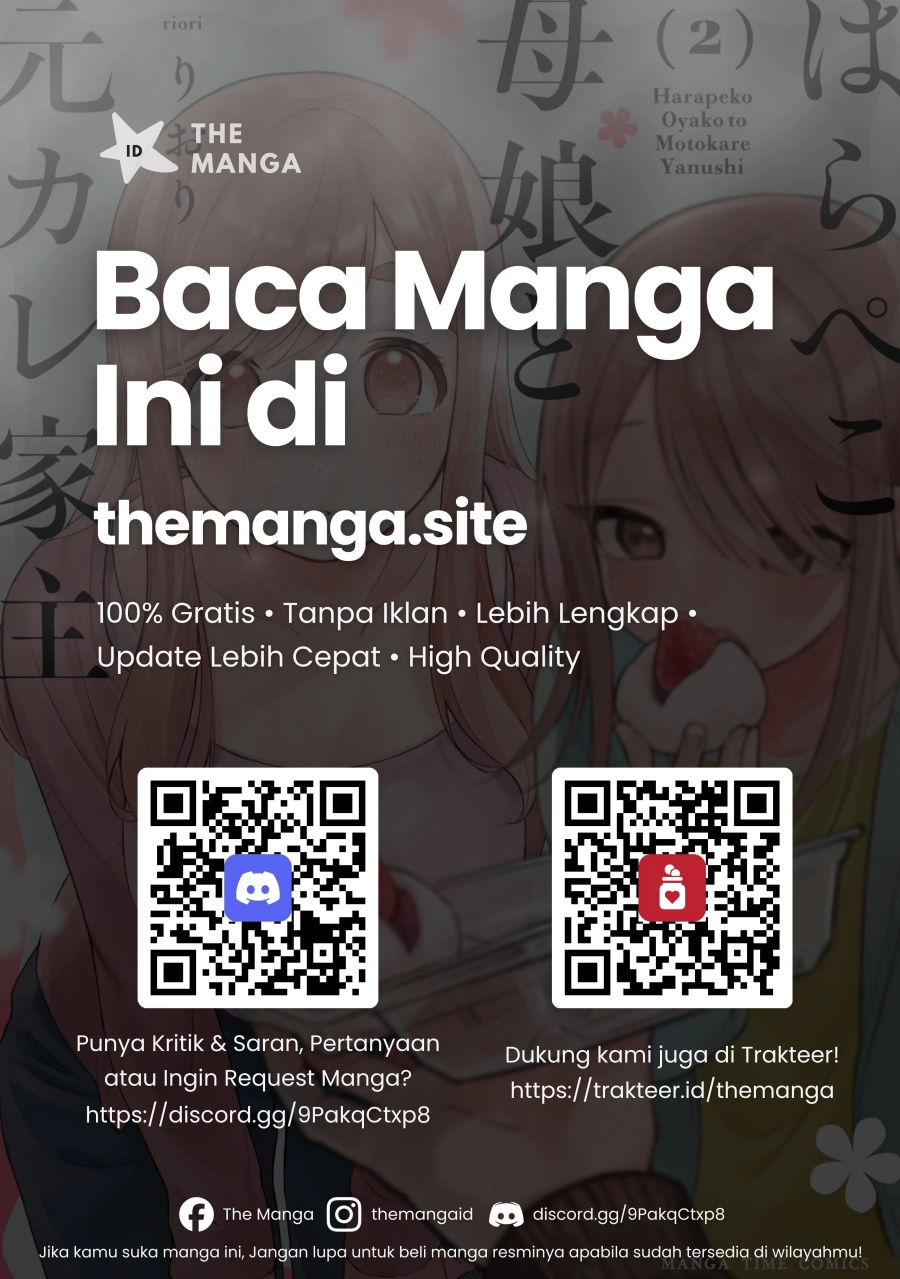 Halaman 14 dari Harapeko Oyako to Motokare Yanushi Chapter 26