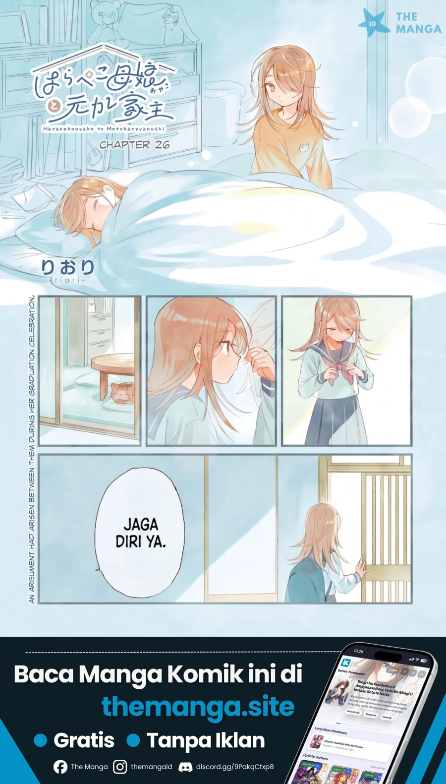 Halaman 2 dari Harapeko Oyako to Motokare Yanushi Chapter 26