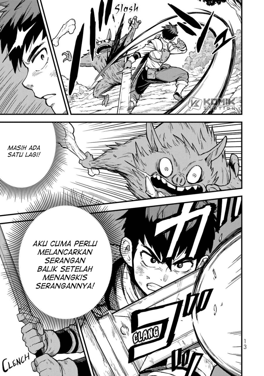 Halaman 11 dari Hazure Skill "Level Up" no Sei de Party wo Tsuihousareta Shounen wa, Level wo Agete Butsuri de Naguru Chapter 1