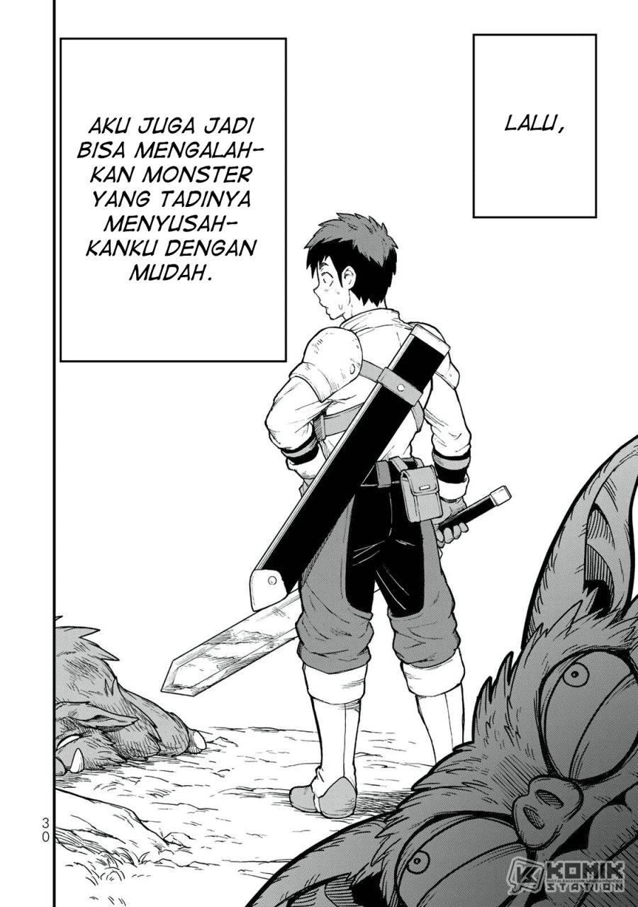 Halaman 27 dari Hazure Skill "Level Up" no Sei de Party wo Tsuihousareta Shounen wa, Level wo Agete Butsuri de Naguru Chapter 1